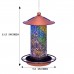 Solar Bird Feeder for Outside - Mosaic Copper Outdoor Hanging Lantern