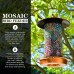 Solar Bird Feeder for Outside - Mosaic Copper Outdoor Hanging Lantern